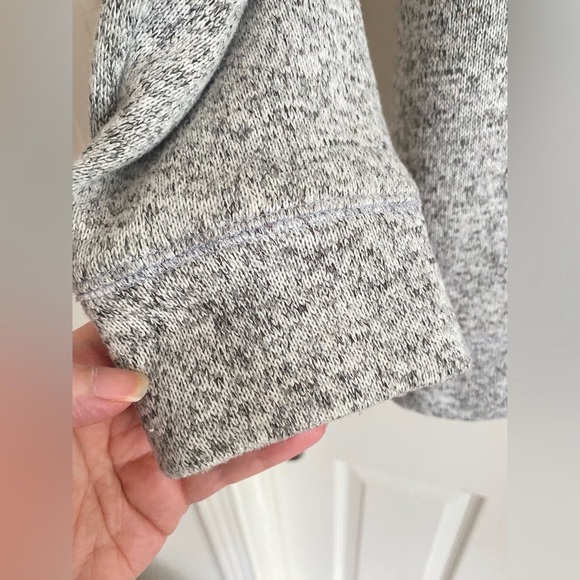 Old Navy 16 PLUS Full Zip Jacket Hoodie Sherpa Lined Sweater Knit GREY - Picture 3 of 9